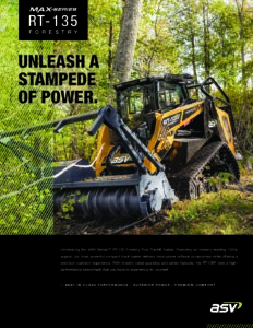 ASV RT135 FORESTRY POWERED BY CUMMINS