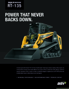 ASV RT135 POWERED BY CUMMINS