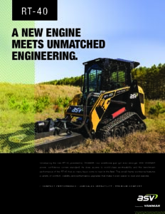 ASV RT40 POWERED BY YANMAR