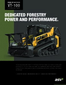 ASV VT100 FORESTRY POWERED BY YANMAR