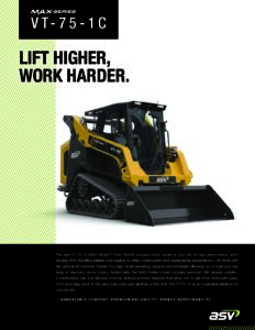 ASV VT75-1C POWERED BY YANMAR