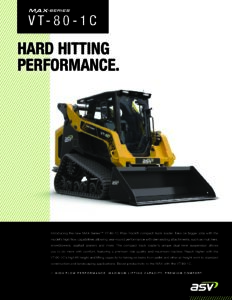 ASV VT80-1C POWERED BY YANMAR