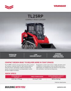TL25RP Yanmar Powered
