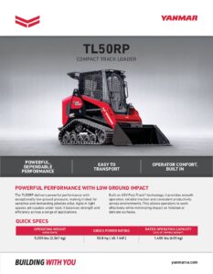 TL50RP Yanmar Powered